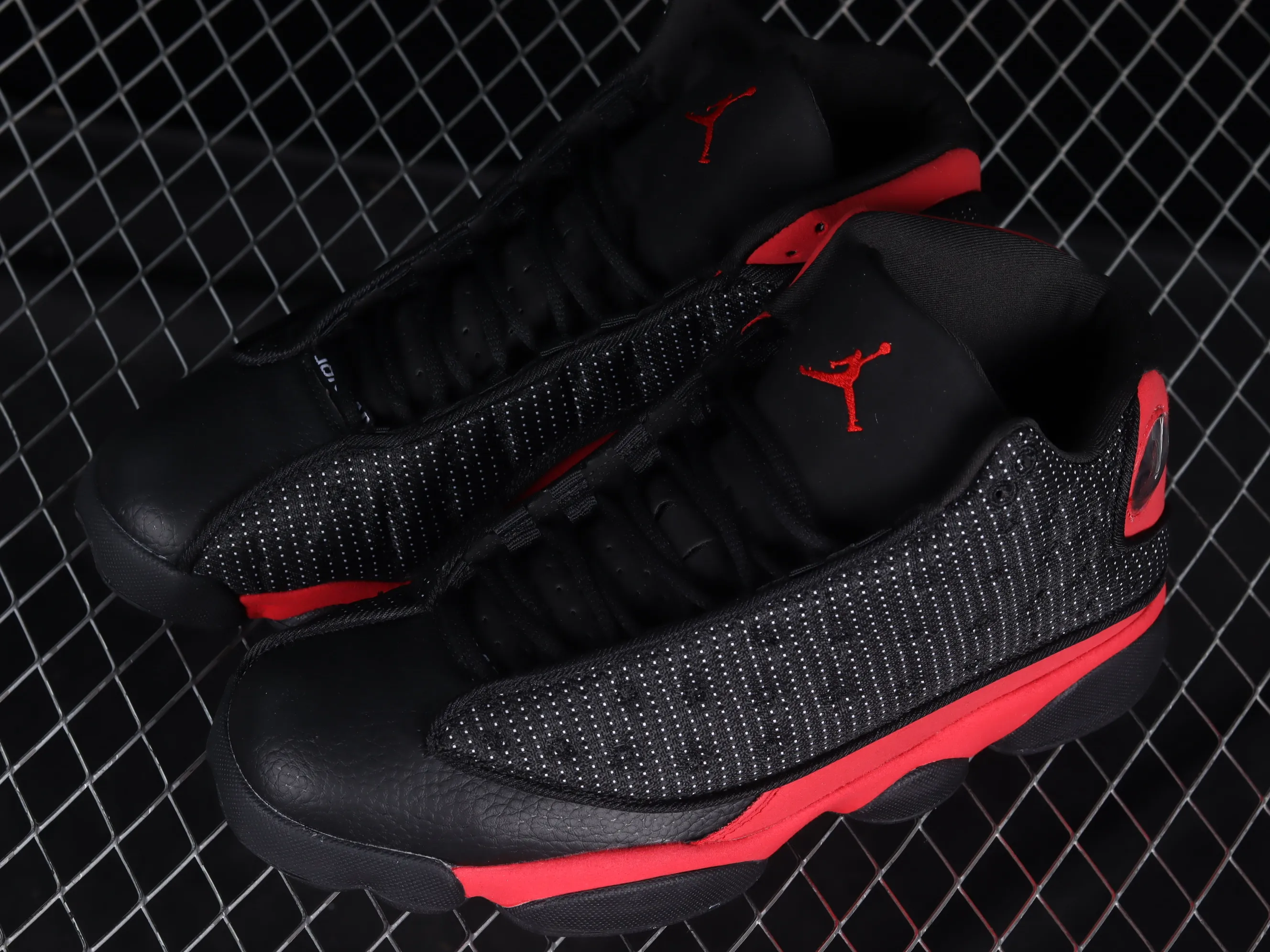 All categories Air Jordan Jordan series basketball shoes Air Jordan 13 Air Jordan 13 "BRED" AJ13 Joe 13 black and red basketball shoes 414571-004